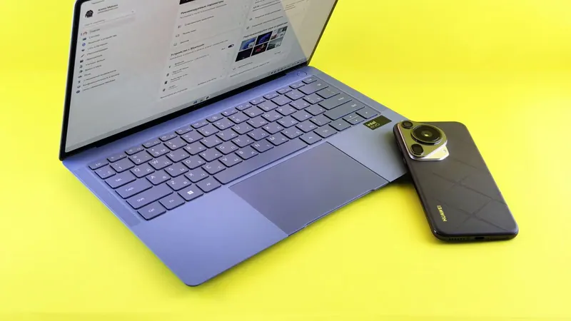 Ноутбук с открытой операционной системой Windows 11 на рабочем столе