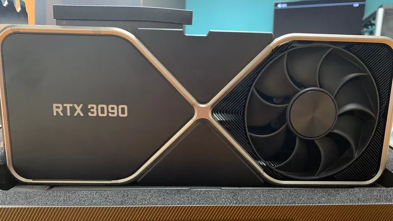 Видеокарта GeForce RTX на рабочем столе