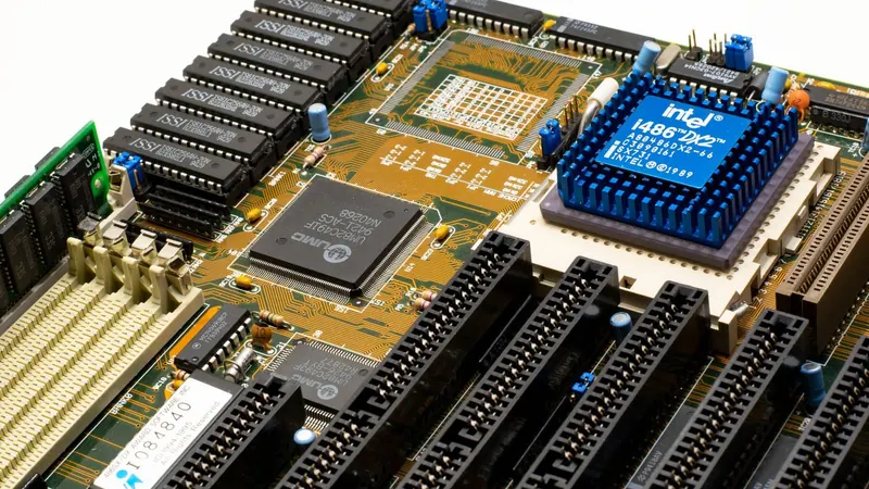 Кремниевые кристаллы процессора Intel Nova Lake на печатной плате